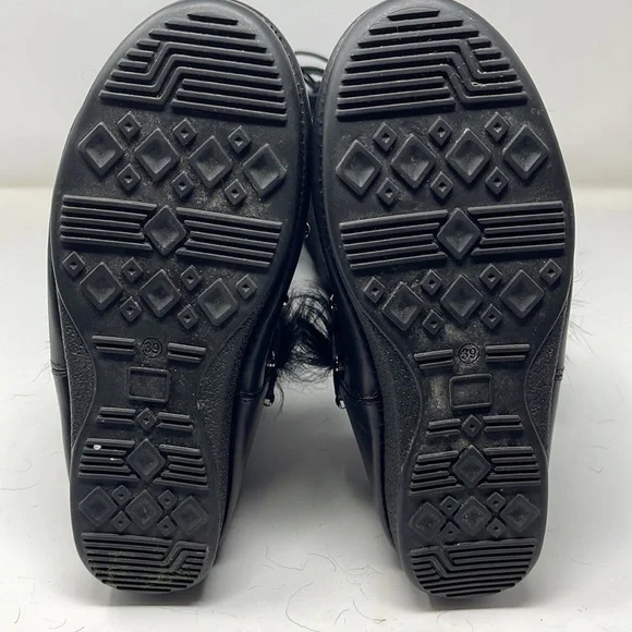 Emilio Pucci Black Shearling Winter Boots - Picture 8 of 11